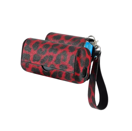 HOLDER SET PRIME RED LEOPARD